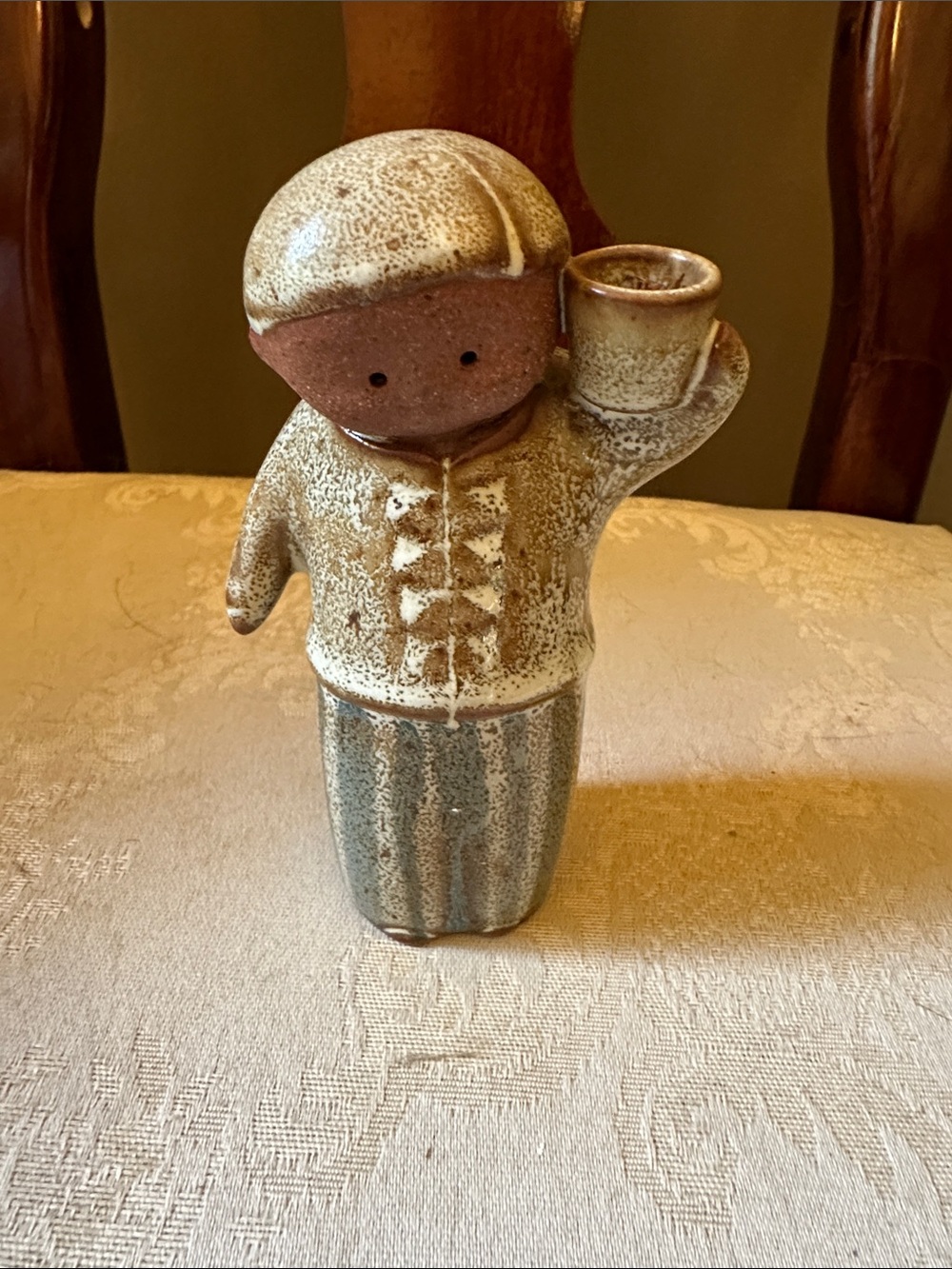 1970 UCTCI Group/Gempo Japanese stoneware figural figurine boy folk art